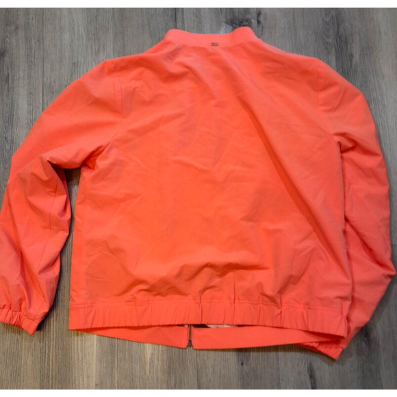 Zuda Womens Full Zip Flight Jacket Elastic Cuffs Long Sleeve Peach Size Small - Picture 10 of 15